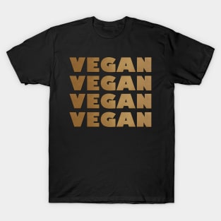 VEGAN Stack - Brass Design T-Shirt